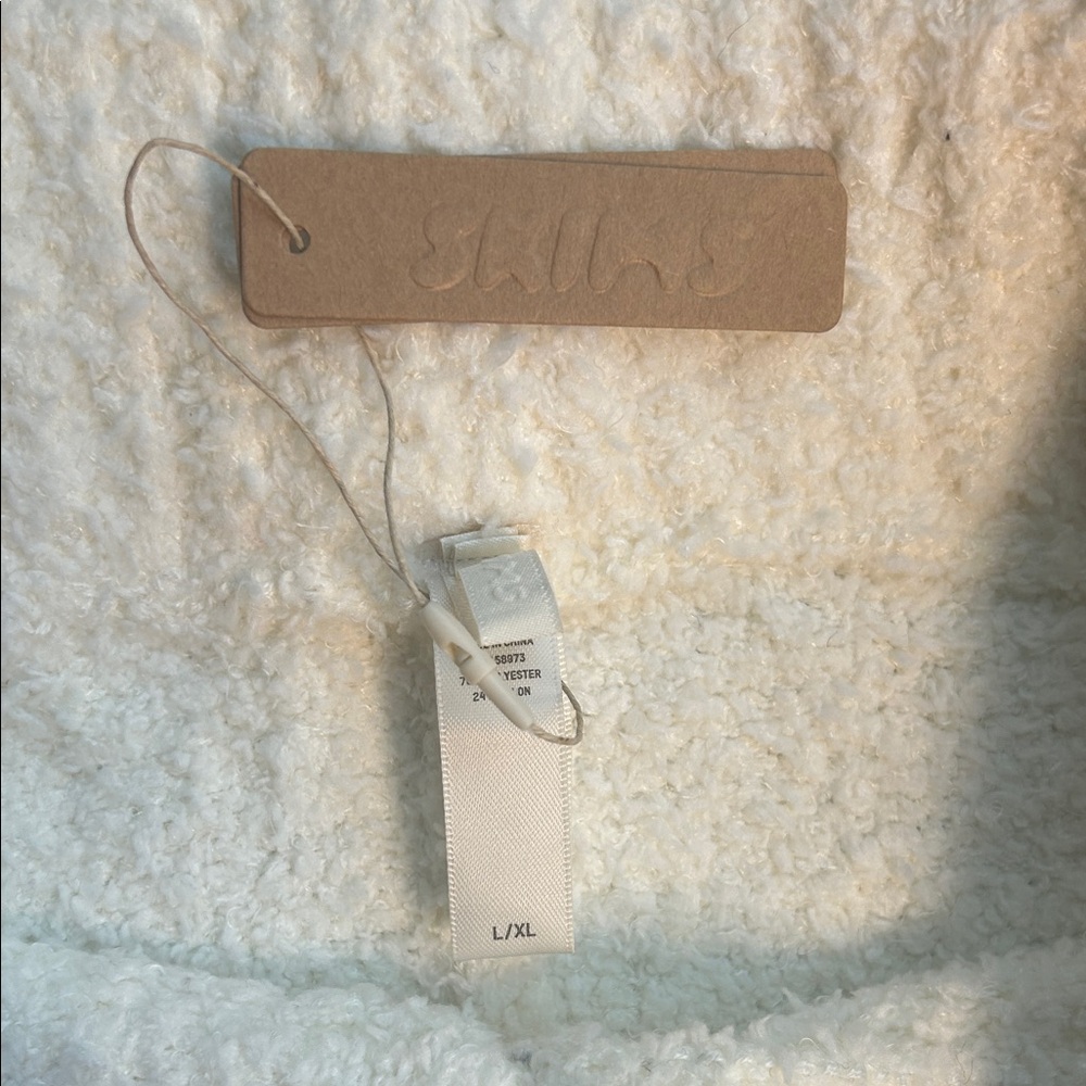 SKIMS Cozy White Boulce Pants NWT - Picture 8 of 9